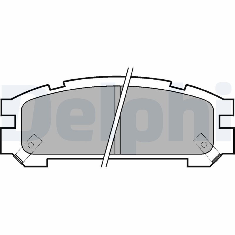 DELPHI LP814 Brake Pad Set, disc brake