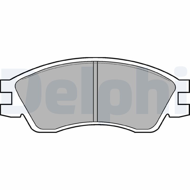 DELPHI LP819 Brake Pad Set, disc brake