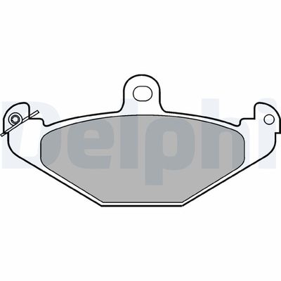 Brake Pad Set, disc brake DELPHI LP821