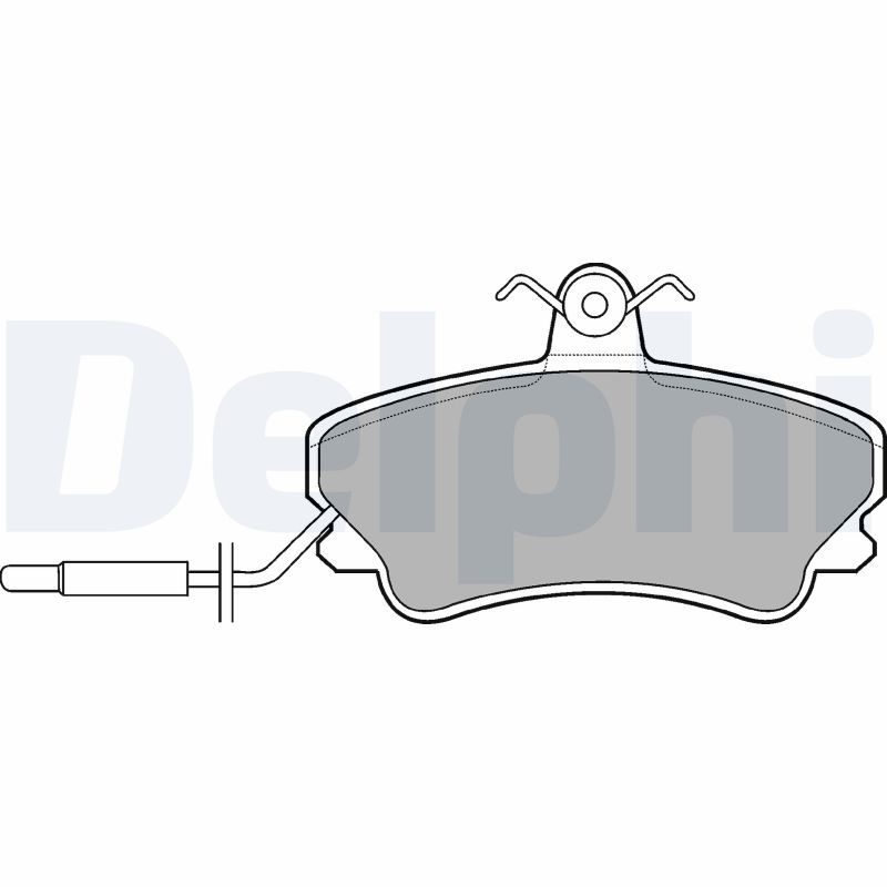 DELPHI LP822 Brake Pad Set, disc brake