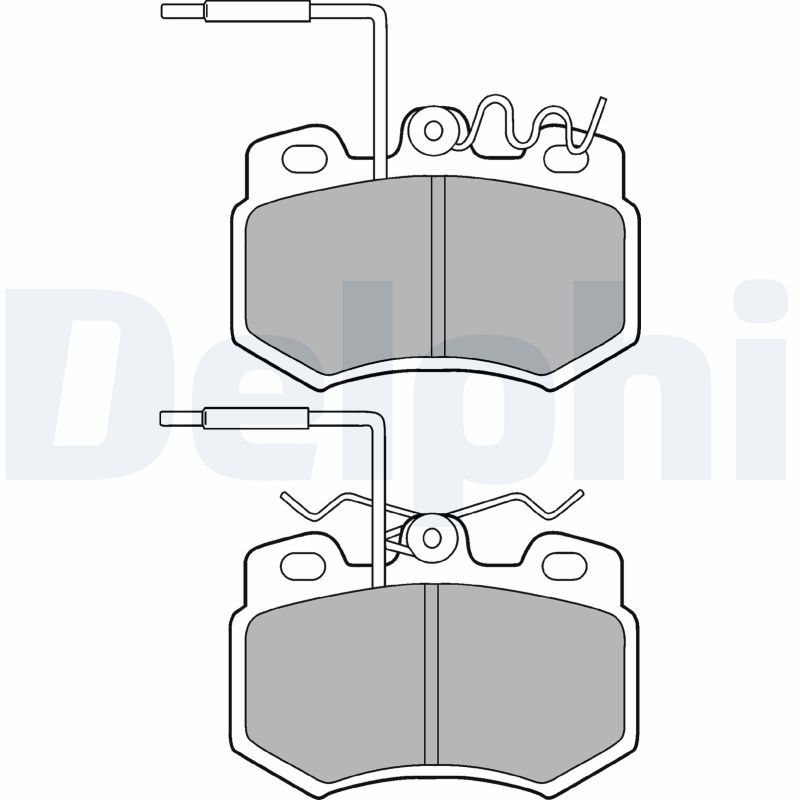 DELPHI LP823 Brake Pad Set, disc brake