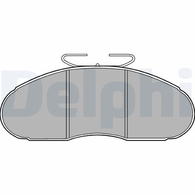 Brake Pad Set, disc brake DELPHI LP828