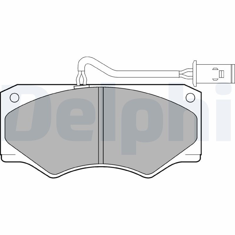 DELPHI LP833 Brake Pad Set, disc brake