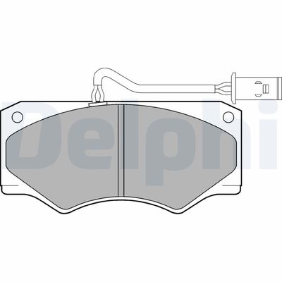 Brake Pad Set, disc brake DELPHI LP833