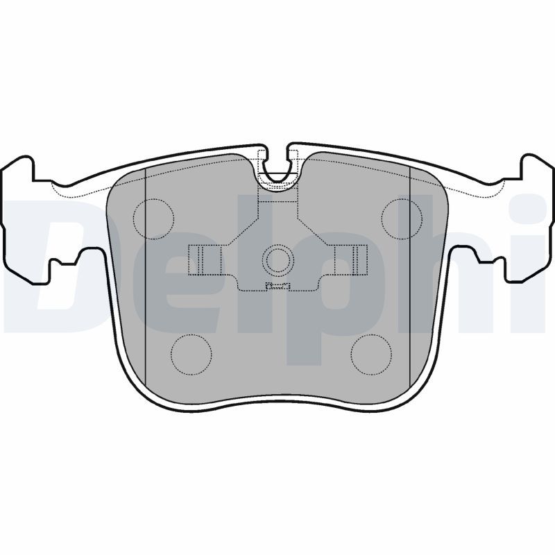 DELPHI LP845 Brake Pad Set, disc brake