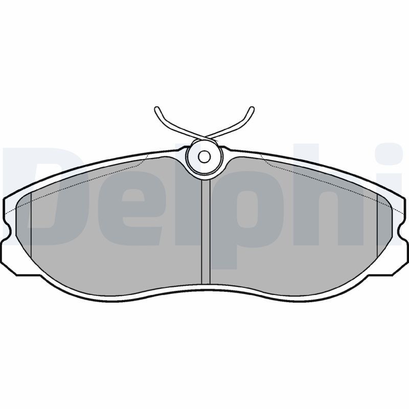 DELPHI LP847 Brake Pad Set, disc brake