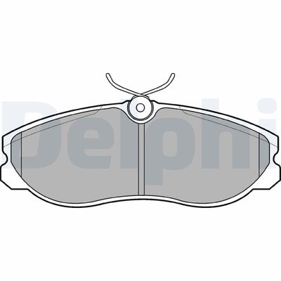 Brake Pad Set, disc brake DELPHI LP847