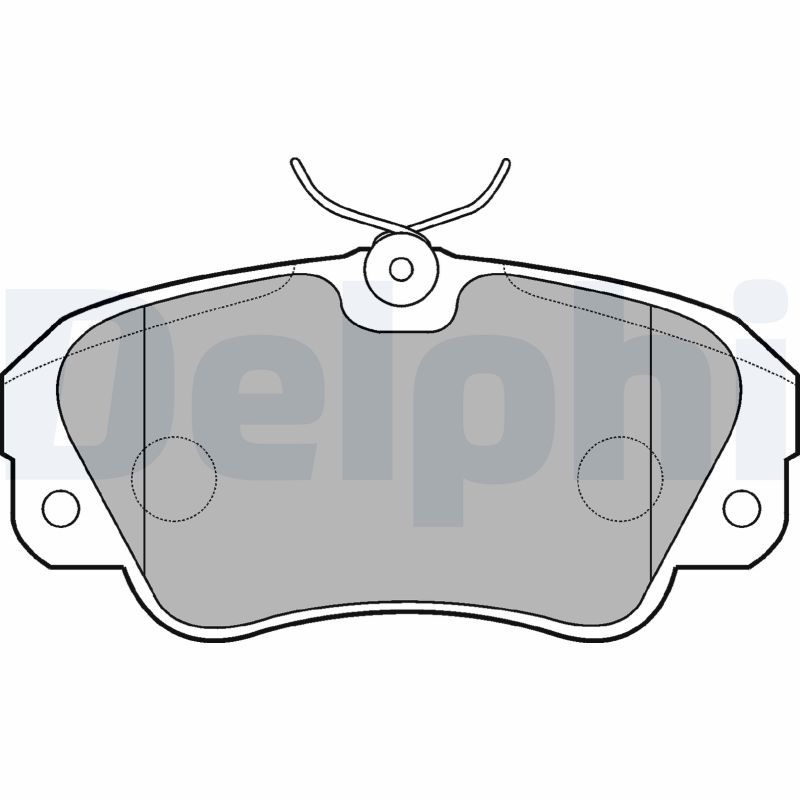 DELPHI LP848 Brake Pad Set, disc brake