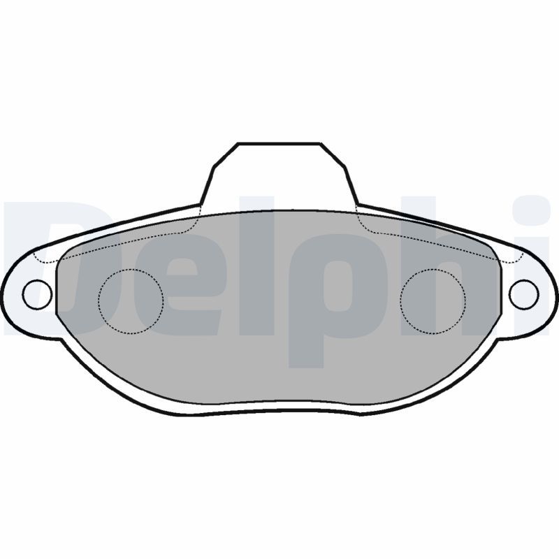 DELPHI LP851 Brake Pad Set, disc brake