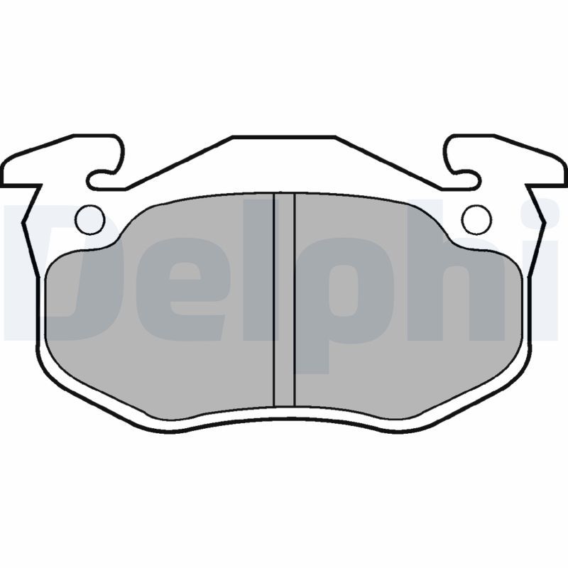 DELPHI LP852 Brake Pad Set, disc brake
