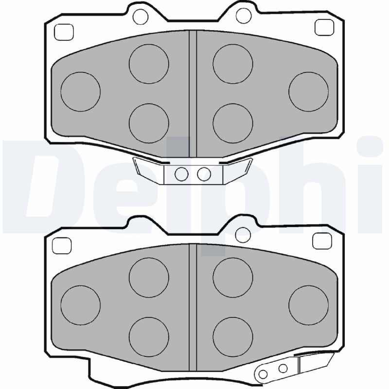 DELPHI LP854 Brake Pad Set, disc brake