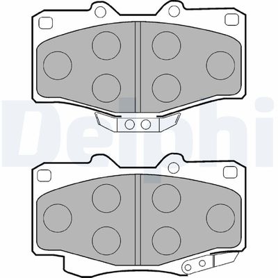 Brake Pad Set, disc brake DELPHI LP854
