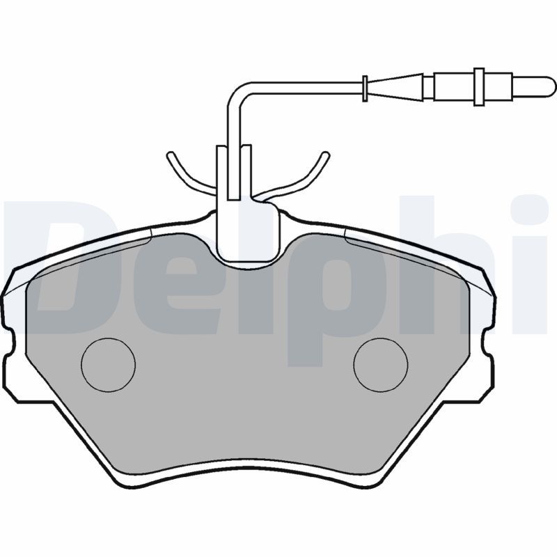 DELPHI LP862 Brake Pad Set, disc brake