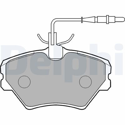 Brake Pad Set, disc brake DELPHI LP862