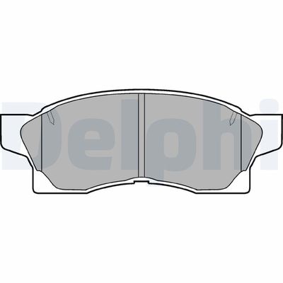Brake Pad Set, disc brake DELPHI LP867