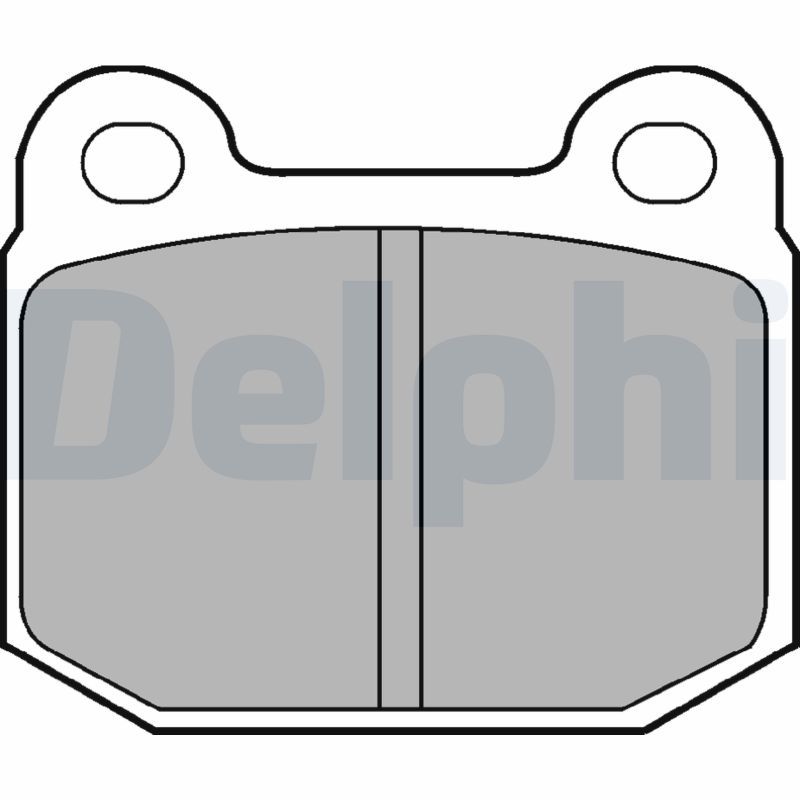 DELPHI LP87 Brake Pad Set, disc brake