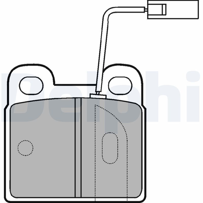DELPHI LP874 Brake Pad Set, disc brake
