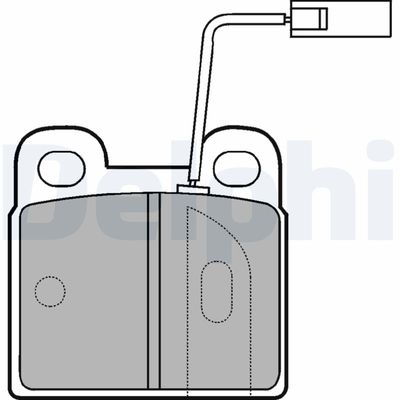 Brake Pad Set, disc brake DELPHI LP874