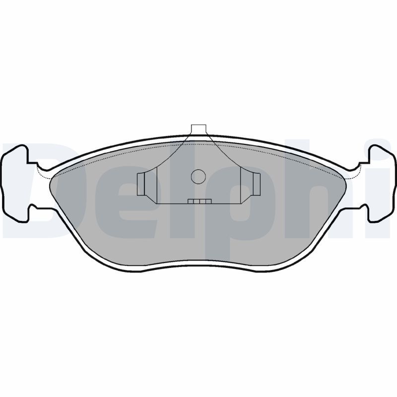 DELPHI LP876 Brake Pad Set, disc brake