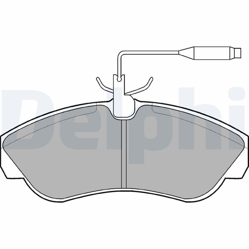 DELPHI LP878 Brake Pad Set, disc brake