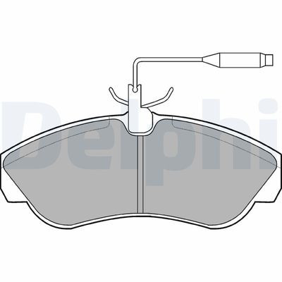 Brake Pad Set, disc brake DELPHI LP878