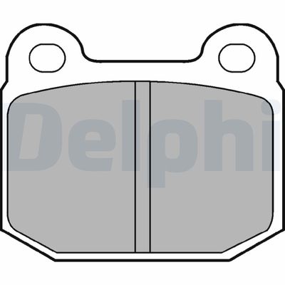 Brake Pad Set, disc brake DELPHI LP87