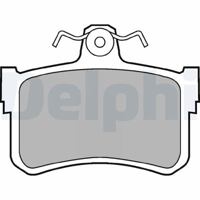 Brake Pad Set, disc brake DELPHI LP880