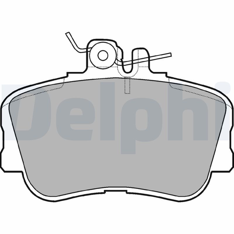 DELPHI LP881 Brake Pad Set, disc brake