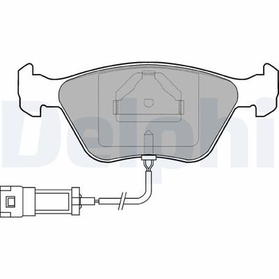 Brake Pad Set, disc brake DELPHI LP886