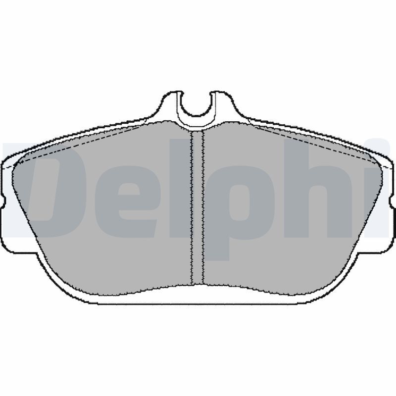 DELPHI LP887 Brake Pad Set, disc brake