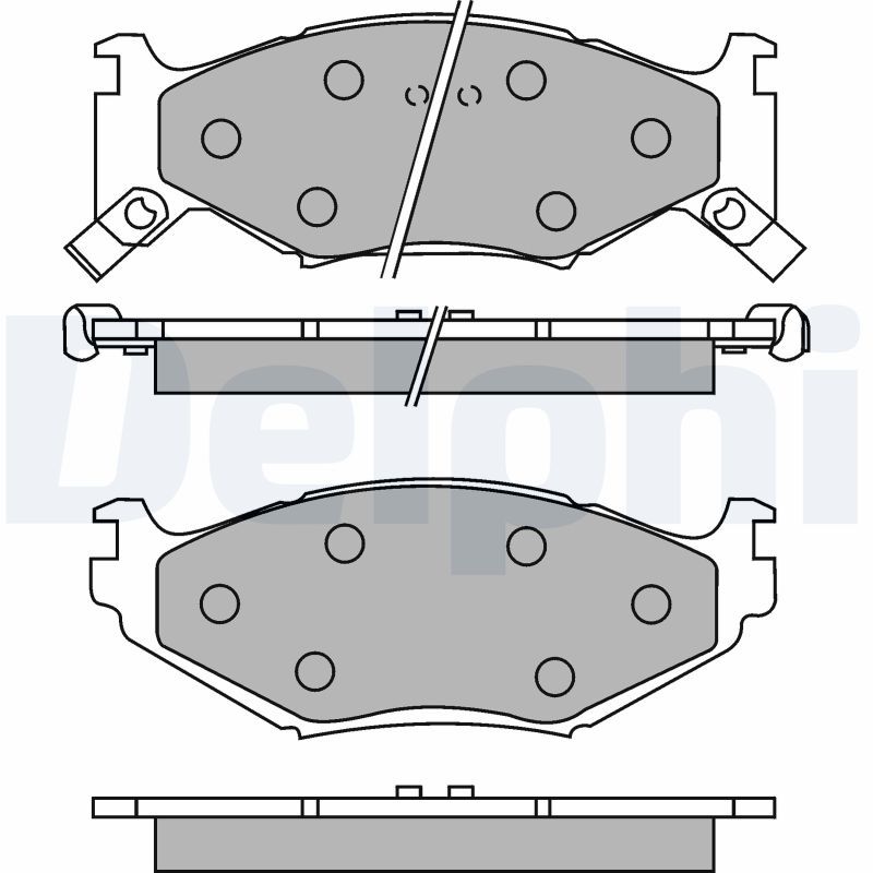 DELPHI LP891 Brake Pad Set, disc brake
