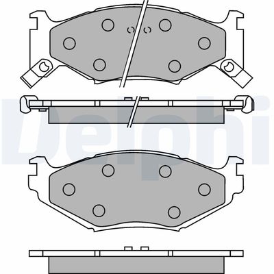 Brake Pad Set, disc brake DELPHI LP891