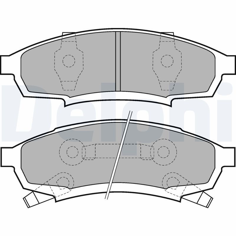 DELPHI LP895 Brake Pad Set, disc brake