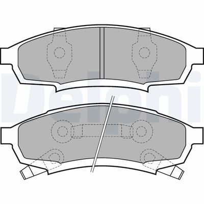 Brake Pad Set, disc brake DELPHI LP895