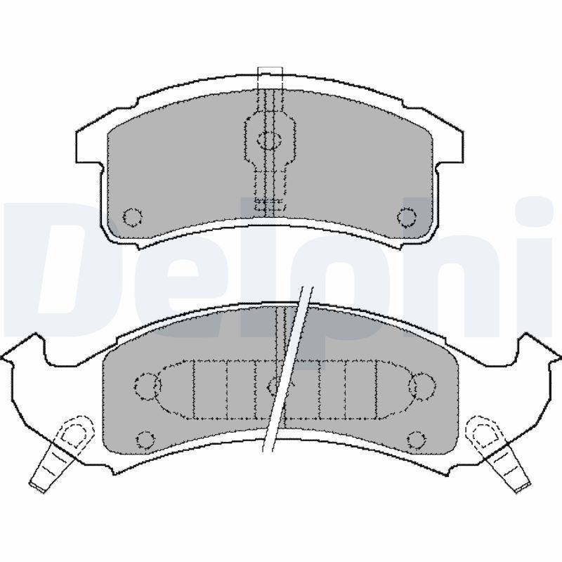 DELPHI LP897 Brake Pad Set, disc brake