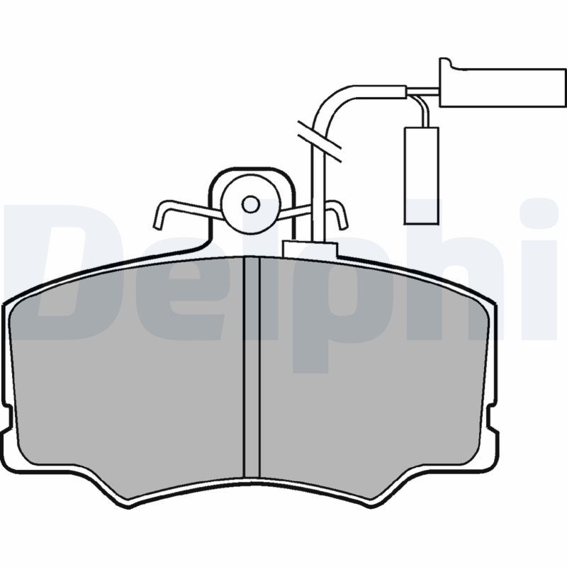 DELPHI LP902 Brake Pad Set, disc brake