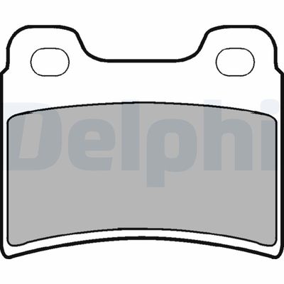 Brake Pad Set, disc brake DELPHI LP904