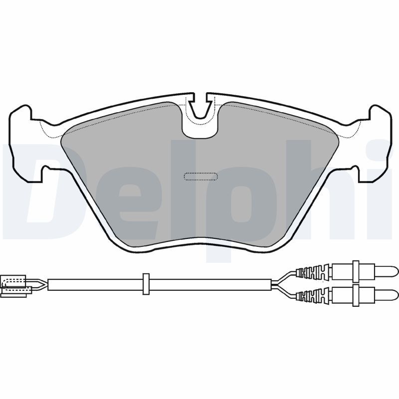 DELPHI LP906 Brake Pad Set, disc brake