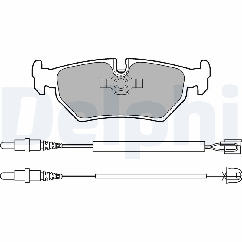 DELPHI LP910 Brake Pad Set, disc brake