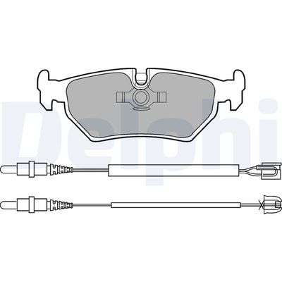 Brake Pad Set, disc brake DELPHI LP910