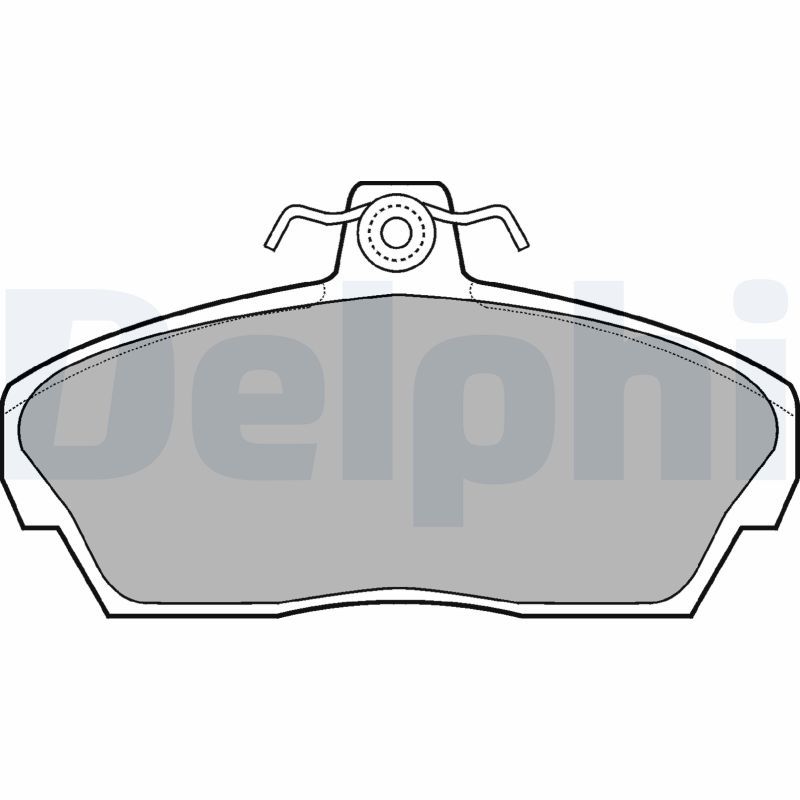DELPHI LP911 Brake Pad Set, disc brake