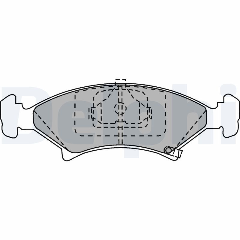 DELPHI LP912 Brake Pad Set, disc brake