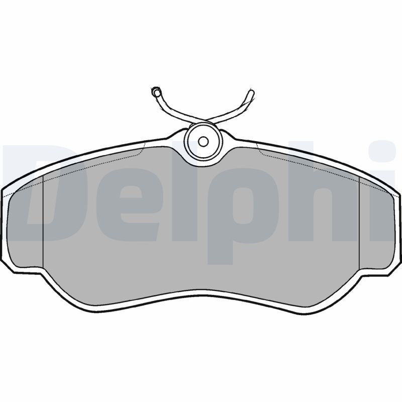 DELPHI LP913 Brake Pad Set, disc brake