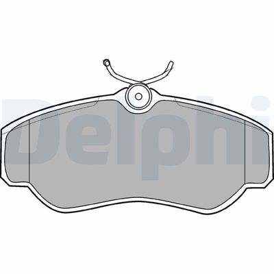 Brake Pad Set, disc brake DELPHI LP913
