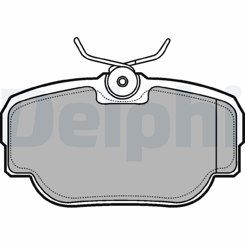 DELPHI LP914 Brake Pad Set, disc brake
