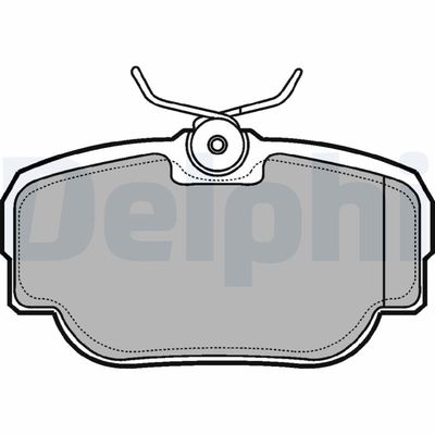 Brake Pad Set, disc brake DELPHI LP914