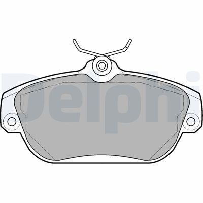 Brake Pad Set, disc brake DELPHI LP919