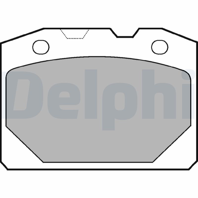 DELPHI LP92 Brake Pad Set, disc brake