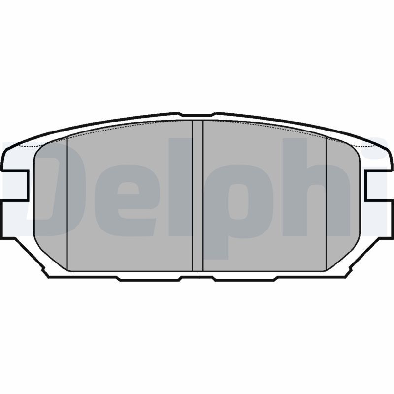 DELPHI LP921 Brake Pad Set, disc brake
