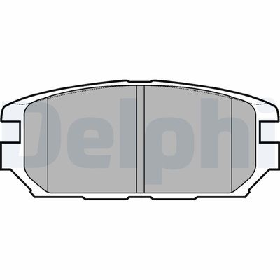 Brake Pad Set, disc brake DELPHI LP921